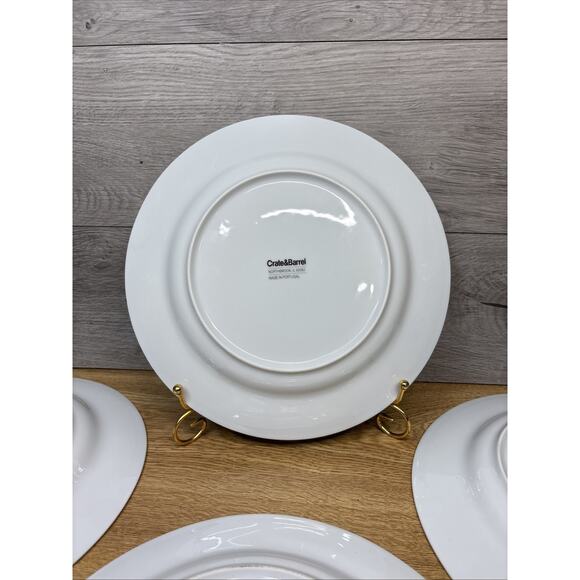 Crate And Barrel Steps Dinner Plates 10.5\